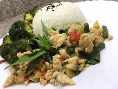 Thai Minced Chicken with Basil