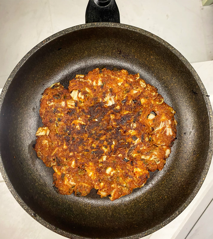 Sourdough Discard Kimchi Pancake