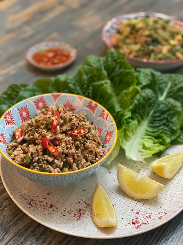 spicy minced chicken with thai sweet basil recipe