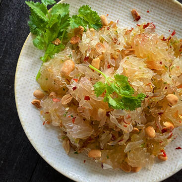Pomelo Salad with Thai Lime Dressing