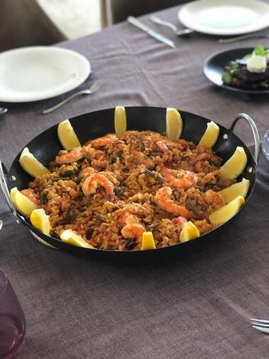 valencian prawn paella recipe